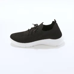 Baskets En Sneakers|Schoenen<Blancheporte Lichte sneakers in meshtextiel, met veters zwart
