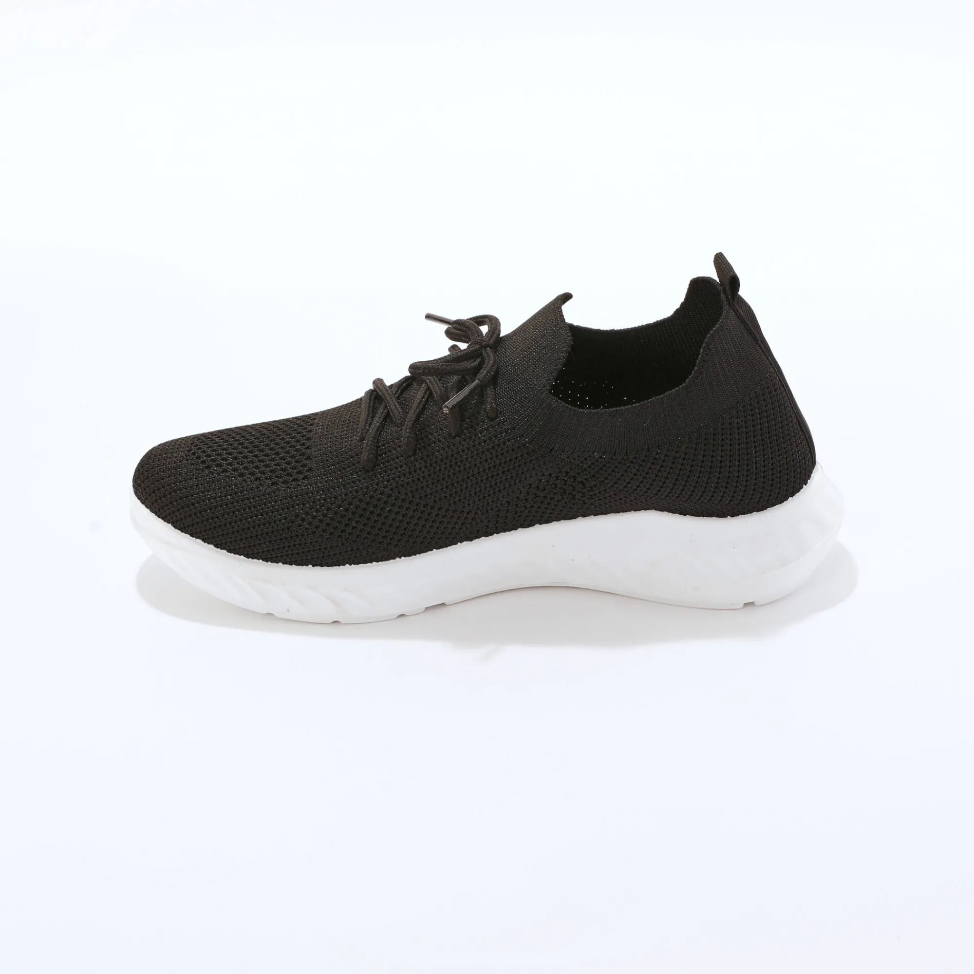 Baskets En Sneakers|Schoenen<Blancheporte Lichte sneakers in meshtextiel, met veters zwart