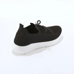 Baskets En Sneakers|Schoenen<Blancheporte Lichte sneakers in meshtextiel, met veters zwart
