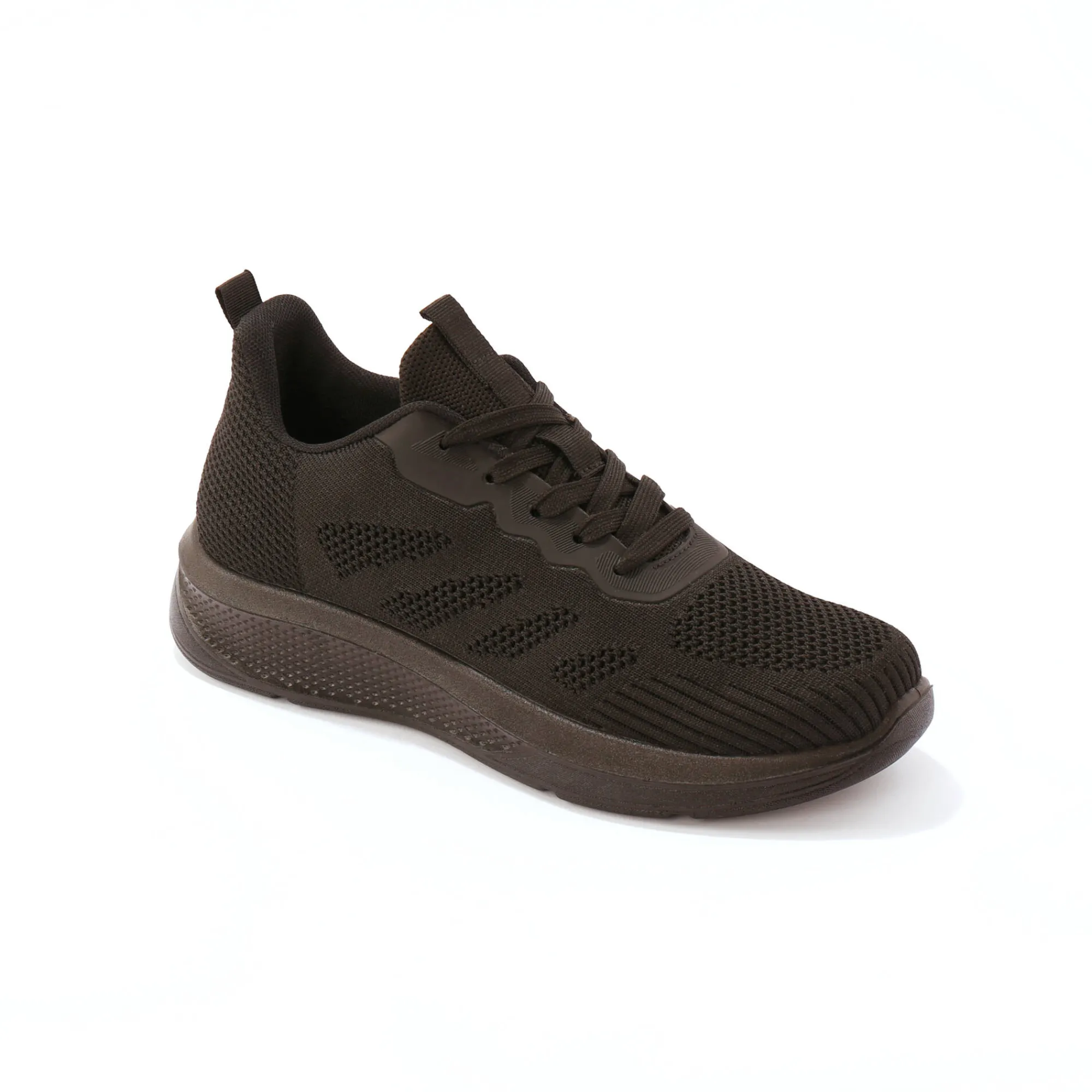 Schoenen|Schoenen Heren<Blancheporte Lichte sneakers met veters, meshtextiel zwart