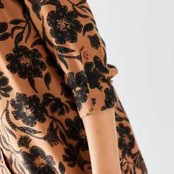 Bloes En Tuniek<Blancheporte Likethemd met tweekleurige print, crêpe karamel / zwart