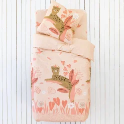 Bedlinnenset Kids|Bedlinnenset Kids<Colombine des petits Linge de lit enfant Reina imprimé 1 personne - coton roze
