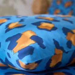 Fantasie Bedlinnen|Kussensloop<Blancheporte Linge de lit Pedro en polycoton imprimé peau de bête blauw