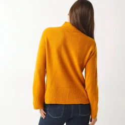 Trui En Vest<Blancheporte Loose trui met opstaande kraag, ruime mouwen geel