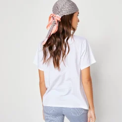 T-Shirt En Topje<Blancheporte Loose' T-shirt in katoen, effen wit