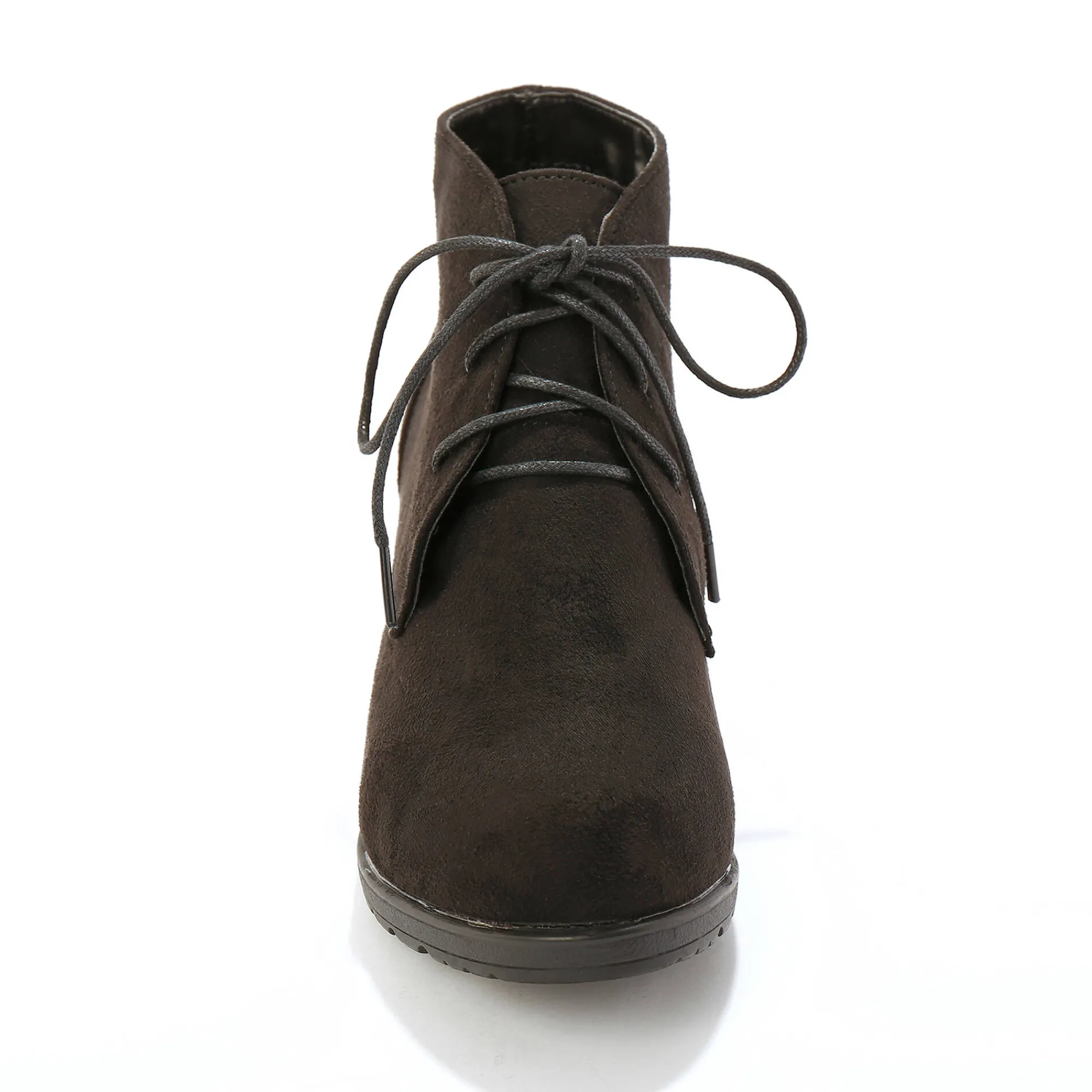 Bottines En Boots|Schoenen<Blancheporte Low-boots met hak in houtstijl zwart
