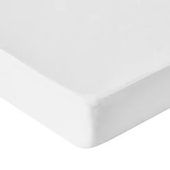 Matrasbeschermer<Conforlux Matrasbeschermer in absorberend molton 400 g/m2, hoes 30 cm wit