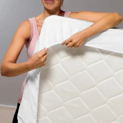 Matrasbeschermer<Blancheporte Matrasbeschermer in absorberend bi-rekbaar molton wit