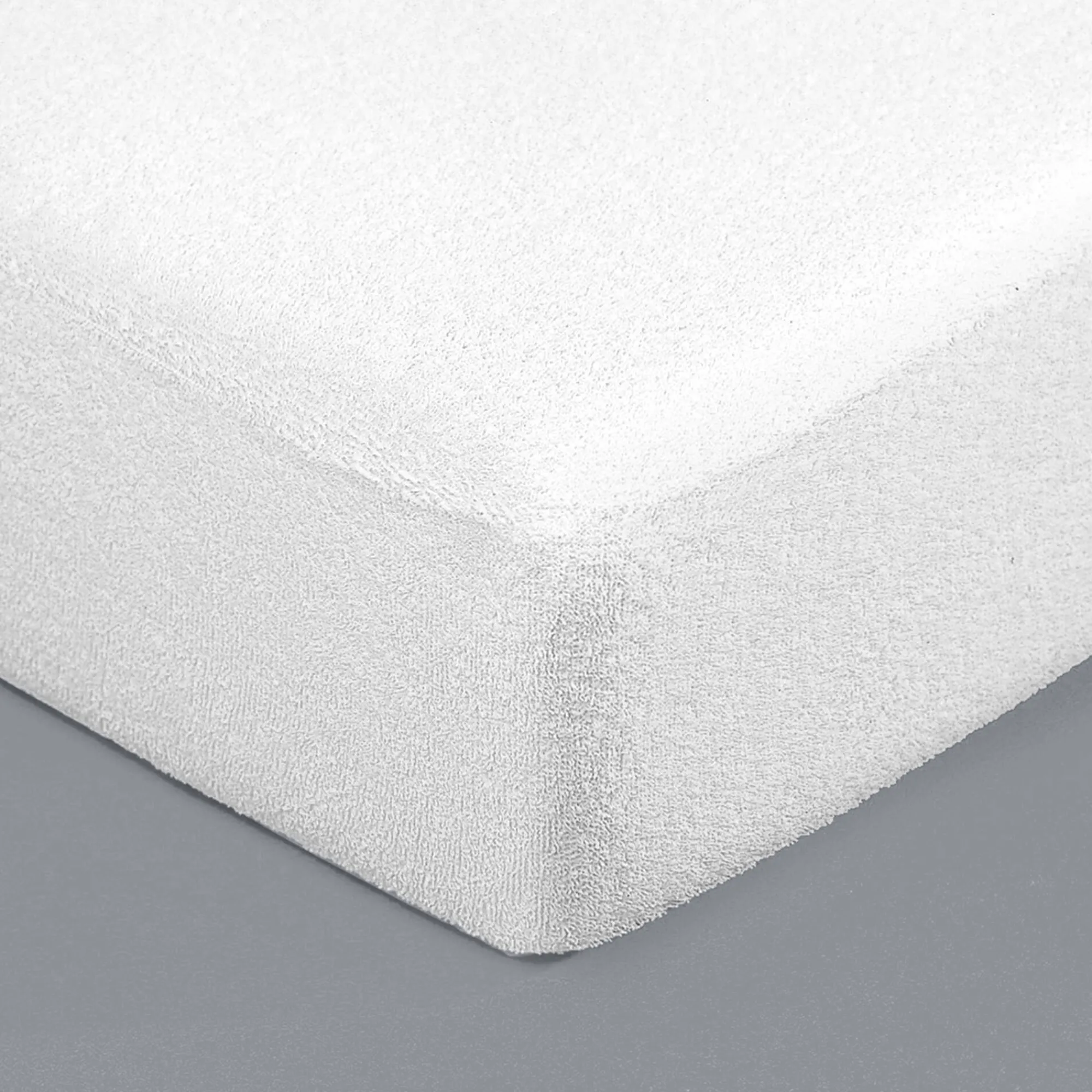 Matrasbeschermer<Candido Penalba Matrasbeschermer in ondoorlatende badstof met Bi-ome® behandeling wit