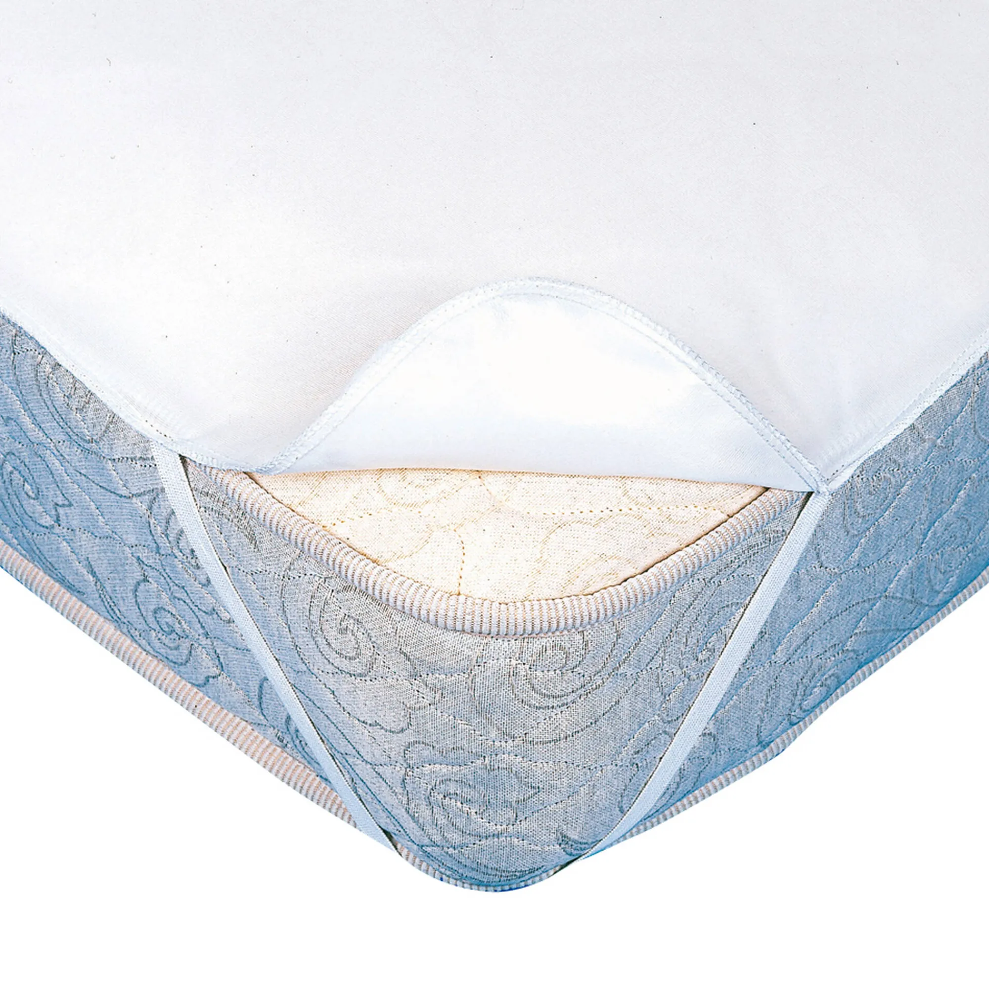 Matrasbeschermer<Blancheporte Matrasbeschermer in ondoorlatend pvc-molton, vlak model wit
