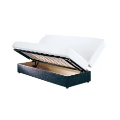 Matrasbeschermer<Conforlux Matrasbeschermer voor gelede bedden, in krimpvrij en ondoorlatend molton wit