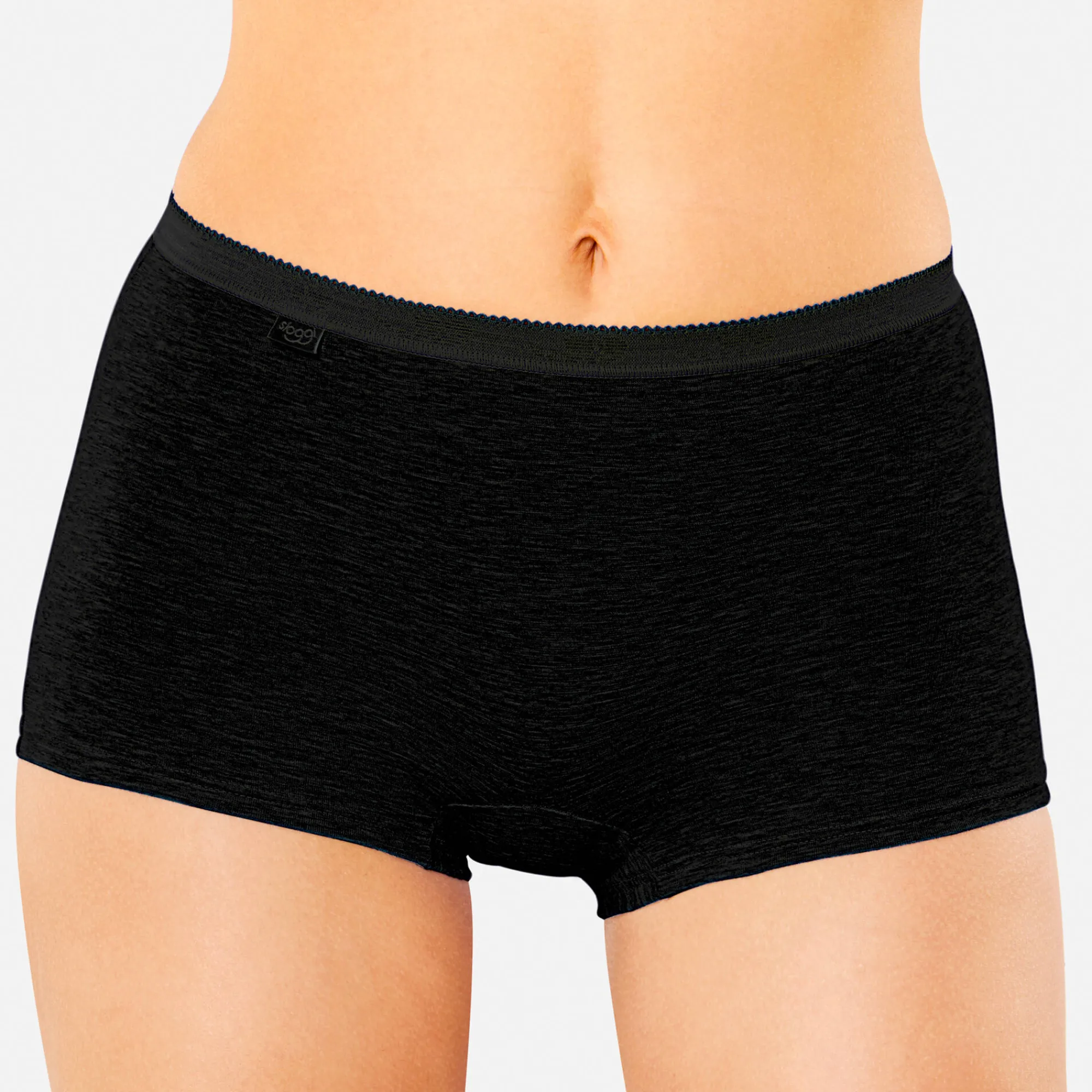 Slip En Shorty<Sloggi Maxishort Basic + - set van 3 zwart