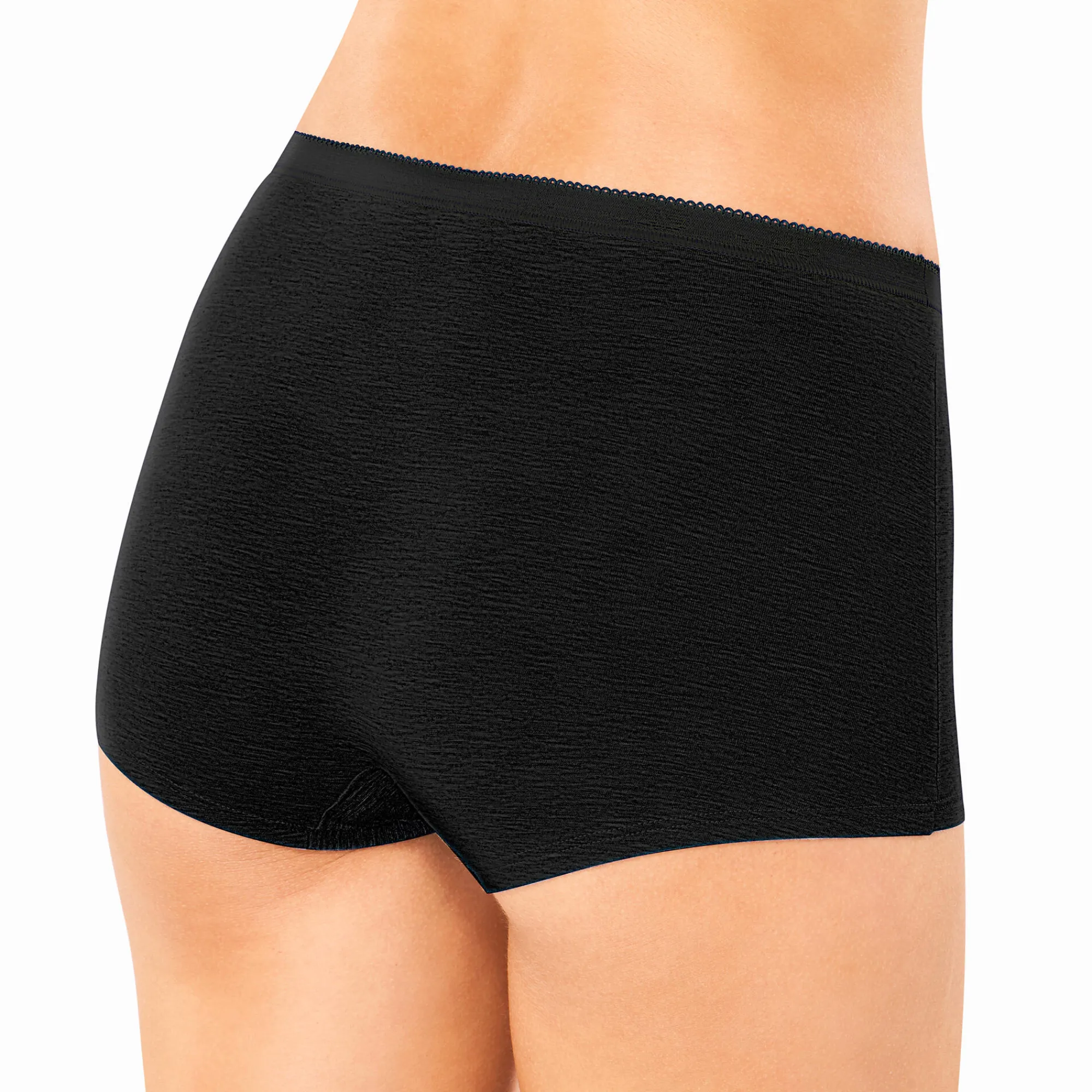 Slip En Shorty<Sloggi Maxishort Basic + - set van 3 zwart