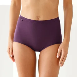 Slip En Shorty<Sloggi Maxislip Basic+ - 3+1 GRATIS (1) grijs + pruim + roze + parma