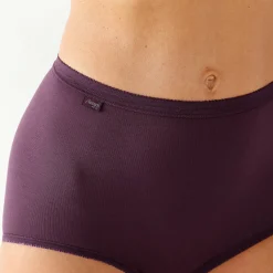 Slip En Shorty<Sloggi Maxislip Basic+ - 3+1 GRATIS (1) grijs + pruim + roze + parma