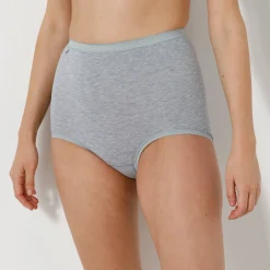 Slip En Shorty<Sloggi Maxislip Basic - set van 3 chiné grijs