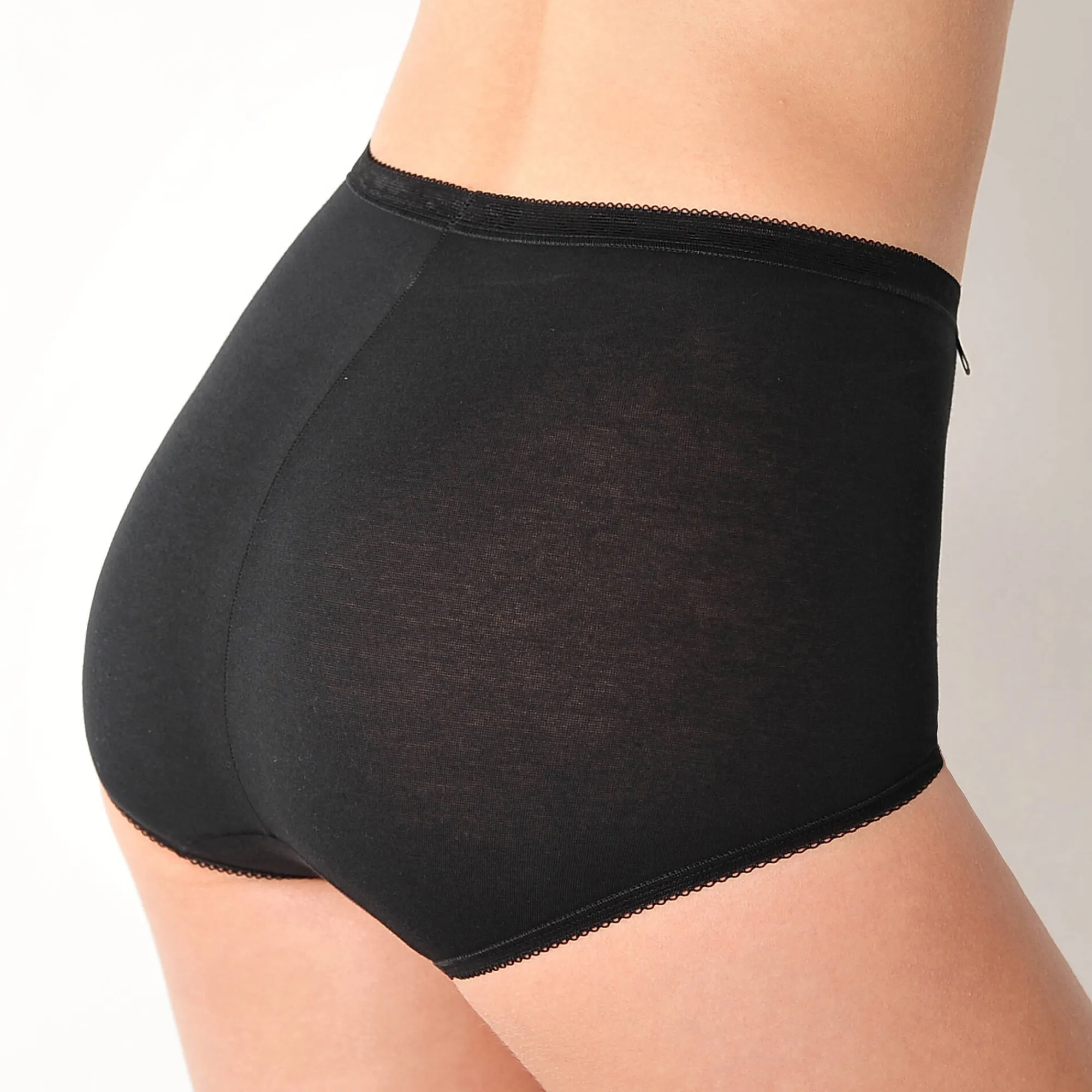 Slip En Shorty<Sloggi Maxislip Basic - set van 3 zwart