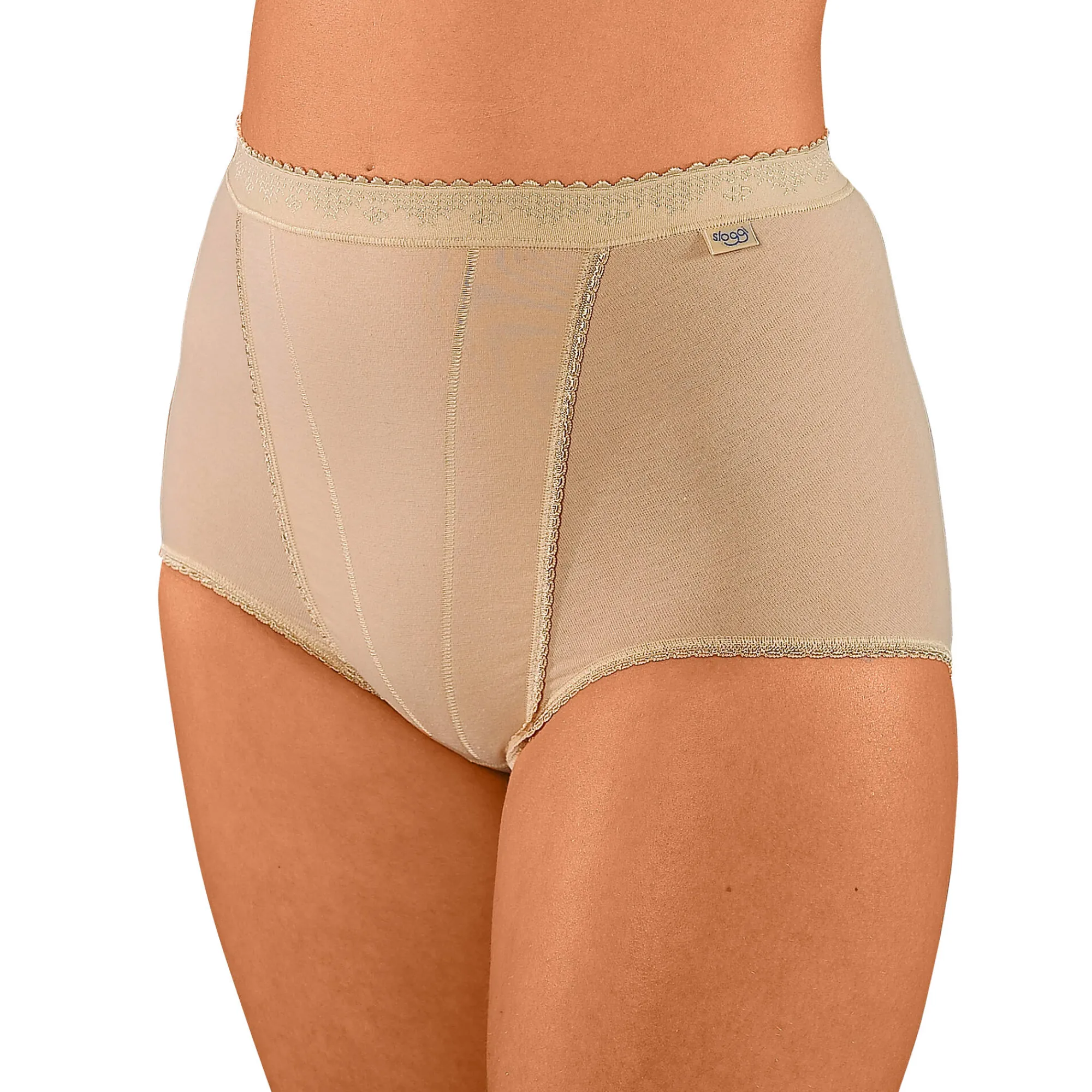 Slip En Shorty<Sloggi Maxislip Control - set van 2 2 huidkleur