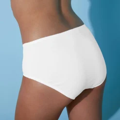 Slip En Shorty<Blancheporte Maxislip in ajourkatoen - Set van 2 wit