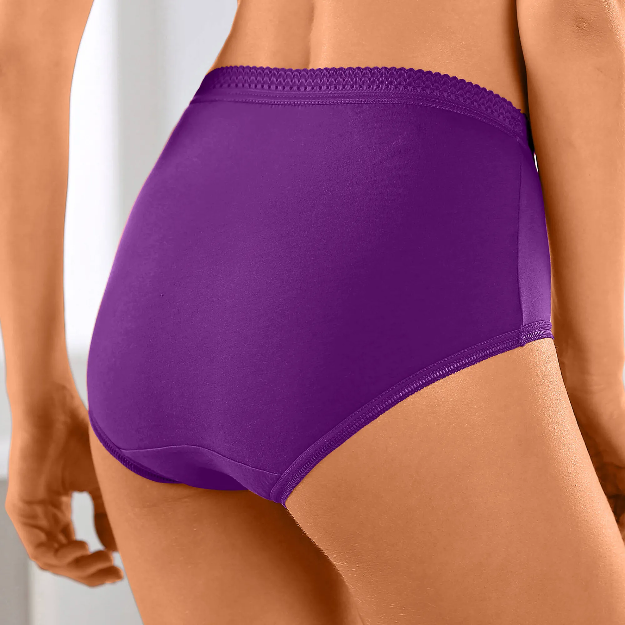 Slip En Shorty<Blancheporte Maxislip in katoen - set van 10 zuurtjeskleuren