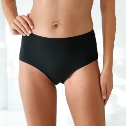 Slip En Shorty<Blancheporte Maxislip in stretchkatoen - Set van 4 chiné grijs + zwart
