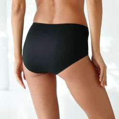 Slip En Shorty<Blancheporte Maxislip in stretchkatoen - Set van 4 chiné grijs + zwart