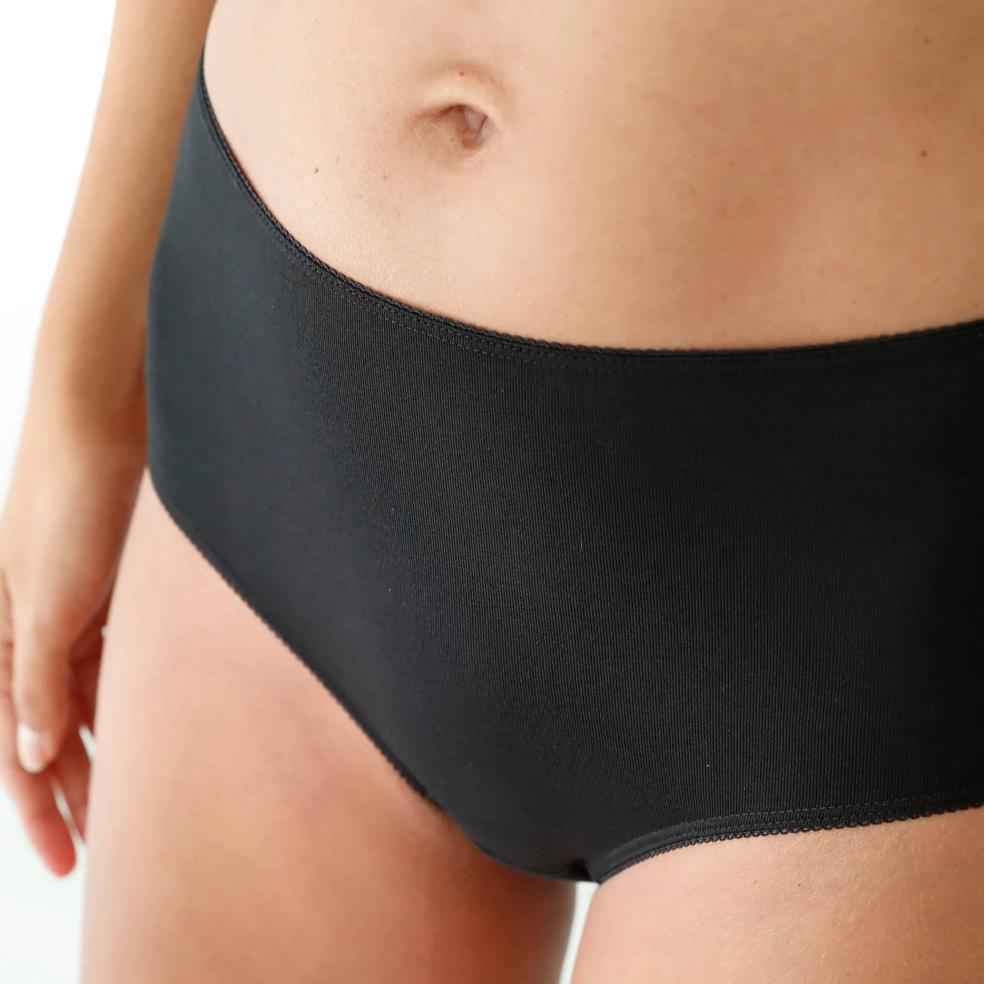Slip En Shorty<Blancheporte Maxislip in stretchkatoen - Set van 4 chiné grijs + zwart