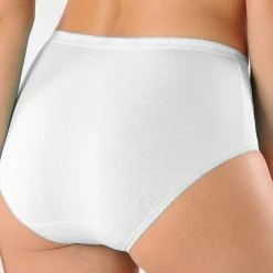Slip En Shorty<Blancheporte Maxislip met kant - set van 3 wit