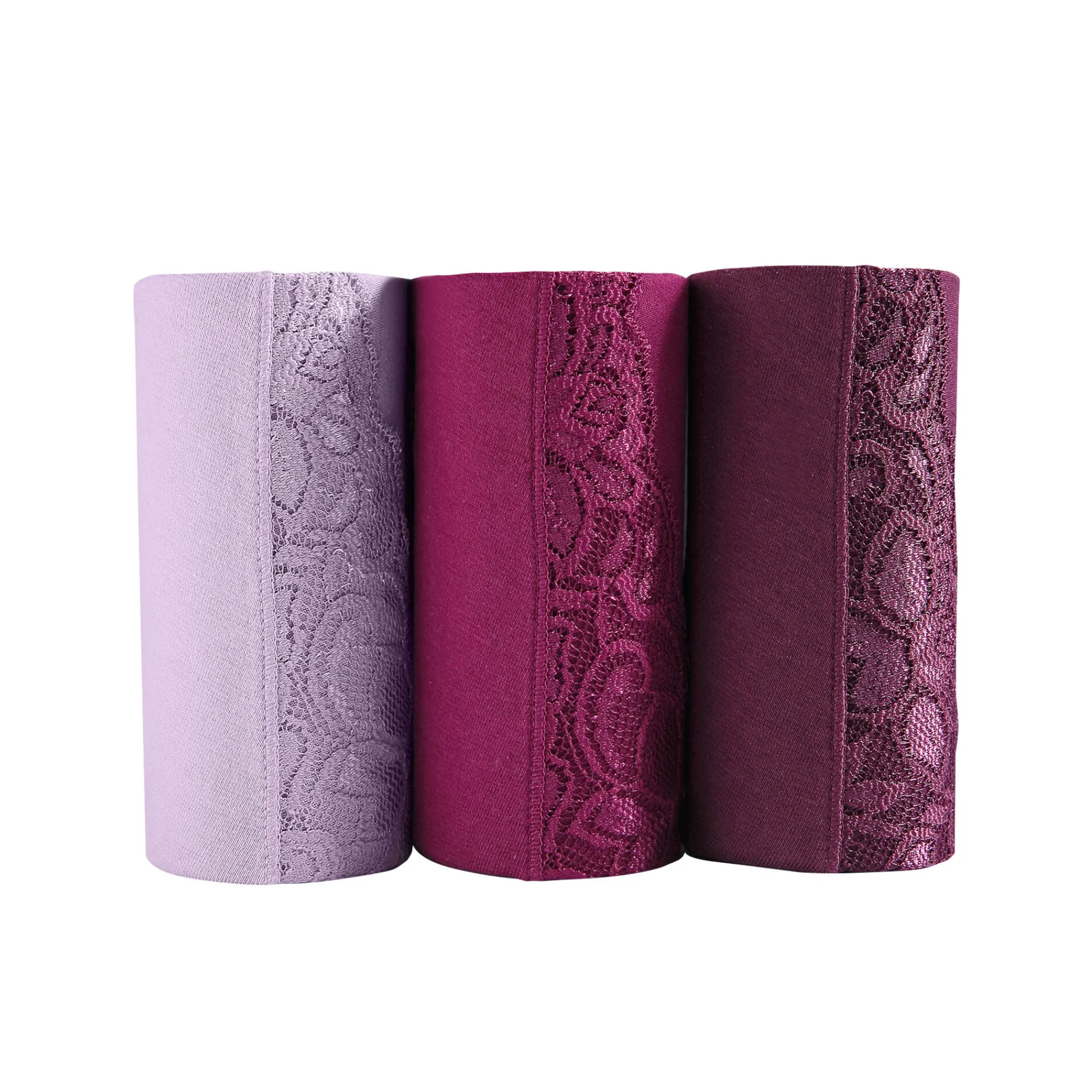 Slip En Shorty<Blancheporte Maxislip met kant - set van 3 fruitig