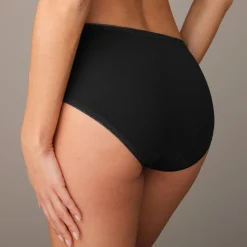 Slip En Shorty<Blancheporte Maxislip met kant - set van 3 zwart