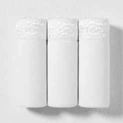 Slip En Shorty<Blancheporte Maxislip met platte buik-effect - set van 3 wit