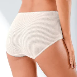 Slip En Shorty<Blancheporte Maxislip met platte ribbels - set van 6 poeder