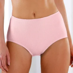 Slip En Shorty<Blancheporte Maxislip met platte ribbels - set van 6 poeder