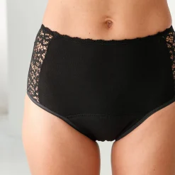 Slip En Shorty<Blancheporte Menstruatieslip dag en nacht - set van 2 zwart