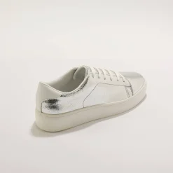 Feestelijke Schoenen|Baskets En Sneakers<Blancheporte Metallic sneakers met veters zilverkleurig