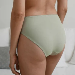 Slip En Shorty<Confidence Lingerie Microvezel slipje met guipurekant Rima - set van 2 linde
