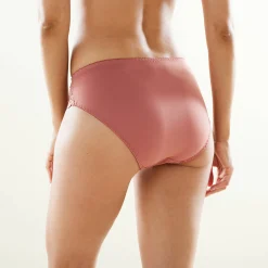 Slip En Shorty<Confidence Lingerie Microvezel slipje met guipurekant Rima - set van 2 granaatrood