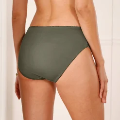 Slip En Shorty<Confidence Lingerie Microvezel slipje met guipurekant Rima - set van 2 kaki