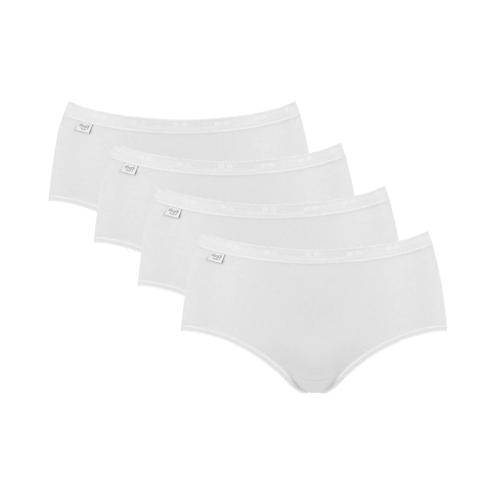 Slip En Shorty<Sloggi Midislip Basic+ - 3+1 GRATIS (1) wit