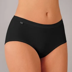 Slip En Shorty<Sloggi Midislip Basic - set van 3 zwart