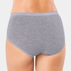 Slip En Shorty<Sloggi Midislip Basic - set van 3 chiné grijs