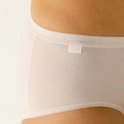 Slip En Shorty<Sloggi Midislip Basic - set van 3 wit + roze + paars