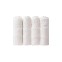 Slip En Shorty<Sloggi Midislip in katoen en kant Romance - set van 4 (3 + 1 gratis)<br> wit