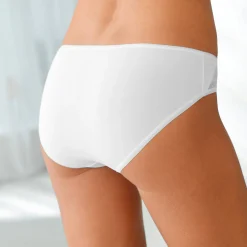 Slip En Shorty<Blancheporte Midislip in microvezel - Set van 2 wit
