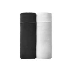 Slip En Shorty<Blancheporte Midislip in stretchkatoen zonder elastieken - set van 2 wit + zwart