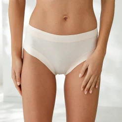 Slip En Shorty<Blancheporte Midislip in stretchkatoen zonder elastieken - set van 2 nude + perzik