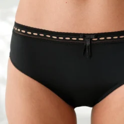 Slip En Shorty<Blancheporte Midislip met hoge taille en kanten tailleband in microvezel - set van 3 neutraal