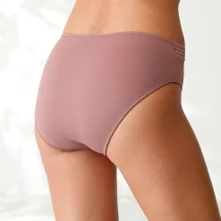 Slip En Shorty<Blancheporte Midislip met hoge taille en kanten tailleband in microvezel - set van 3 roze
