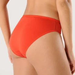 Slip En Shorty<Blancheporte Midislip met kant - set van 3 oranje + blauw + eendenblauw