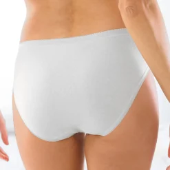 Slip En Shorty<Blancheporte Midislip met kant - set van 3 wit